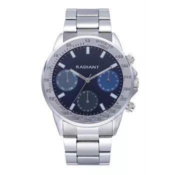 Zegarek męski RADIANT RA604702 (45mm) - bransoleta ze stali nierdzewnej mesh, czarna tarcza