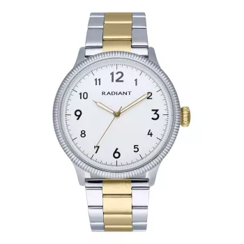 Zegarek męski RADIANT RA627204 42mm Koperta ze stali nierdzewnej Czarny pasek skórzany Analogowy Kwarcowy