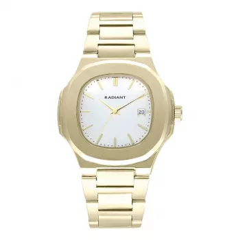 Zegarek męski RADIANT RA639203 (43mm) - Czarna tarcza, czarny pasek skórzany
