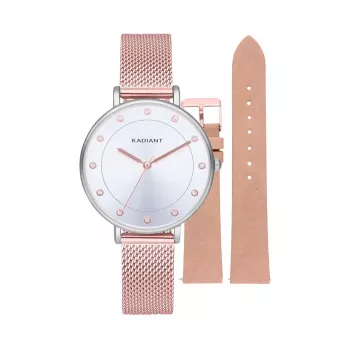 Zegarek męski RADIANT RA600203 Analogowy Kwarcowy 36mm Stal nierdzewna Bransoleta mediolańska Czarna tarcza