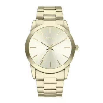 RADIANT RA605204 Męski Zegarek Analogowy Kwarcowy 42mm Stal Nierdzewna Czarna Tarcza Srebrna Bransoleta