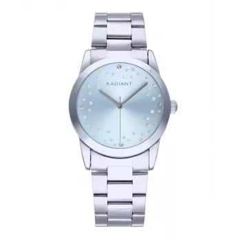RADIANT RA606202 Męski Zegarek Kwarcowy Analogowy 36mm Srebrny Stal Nierdzewna Bransoleta Mesh