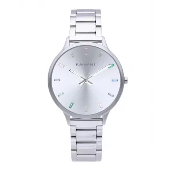 RADIANT RA608201 Męski Zegarek Analogowy Kwarcowy 38mm Stal Nierdzewna Niebieska Tarcza Srebrna Bransoleta