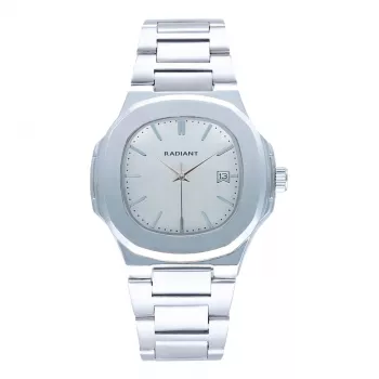 RADIANT RA639201 Męski Zegarek Analogowy Kwarcowy 43mm Czarna Tarcza Skórzany Pasek