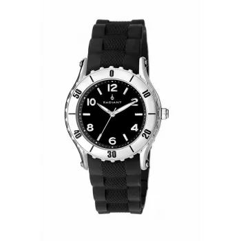 RADIANT Zegarek Unisex RA89001 (40mm) - Bransoleta ze stali nierdzewnej mesh, kwarcowy analogowy, czarna tarcza