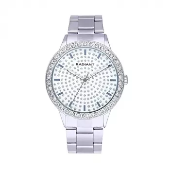 Zegarek damski RADIANT RA578204 43mm Srebrny Stal nierdzewna Kwarcowy