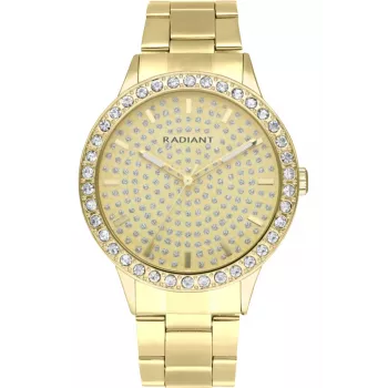 Zegarek damski RADIANT RA578205 Różowe Złoto Stal Nierdzewna Siatka 43mm