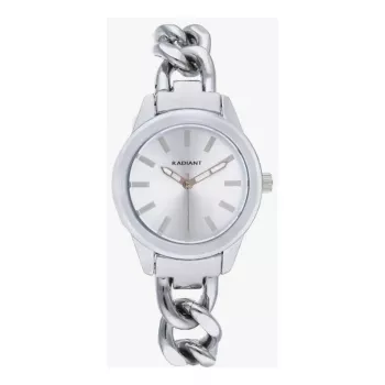 Zegarek damski RADIANT RA657201 32mm Stal nierdzewna Kwarcowy Analogowy Biała tarcza Srebrna bransoleta