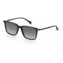RAG&BONE RNB5028GS8075 Męskie kwadratowe okulary przeciwsłoneczne, czarna oprawka acetatowa, szare gradientowe soczewki, 55 mm