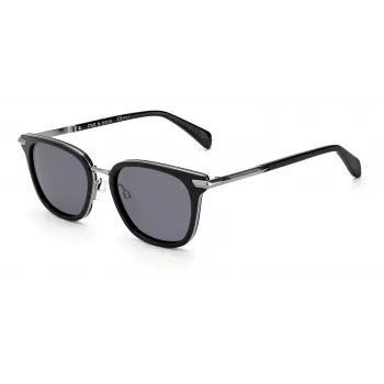 Okulary przeciwsłoneczne Rag & Bone RNB6000/S Unisex 52/19/145 mm Czarna oprawka Soczewki ciemnoszare