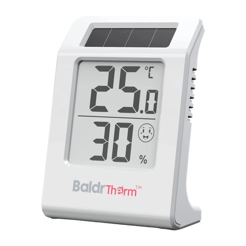 RAINPOINT BALDRTHERM E0587TH Termohigrometr zasilany energią słoneczną z bezprzewodowym czujnikiem zewnętrznym
