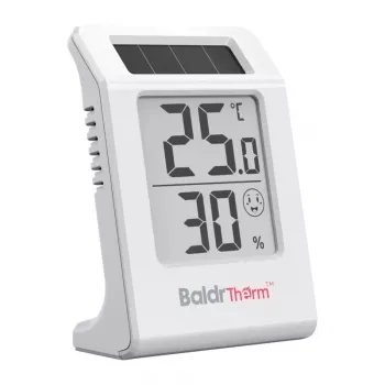 RAINPOINT BALDRTHERM E0587TH Termohigrometr zasilany energią słoneczną z bezprzewodowym czujnikiem zewnętrznym