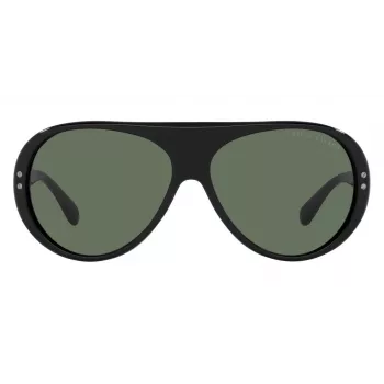RALPH LAUREN RL8194-500171 Okulary przeciwsłoneczne męskie czarne acetat szare poliwęglan 60/13/135 mm