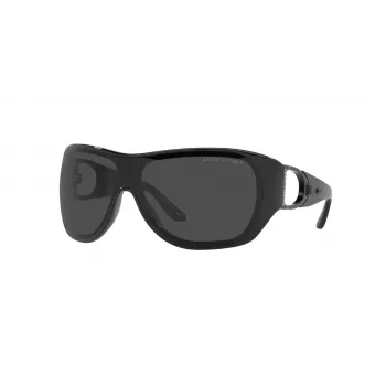 Okulary przeciwsłoneczne damskie Ralph Lauren Cat Eye RL8189Q500187 Shiny Black Grey 54mm