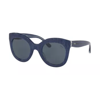 Okulary przeciwsłoneczne Ralph Lauren damskie PH4148-578787 oprawka acetatowa Havana soczewki brązowe gradient 49mm