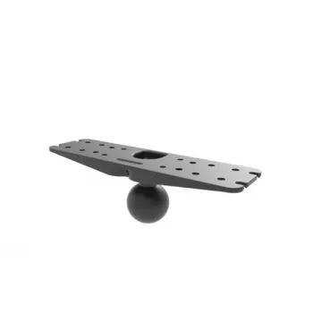 RAM Mounts D-Size Base Plate 11 x 3 Inches with 2.25-Inch Ball - Black (RAM-D-111BU)