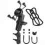 RAM MOUNTS Uchwyt na telefon X-Grip do kierownicy motocykla z podstawą U-Bolt (RAM-B-174-UN7)