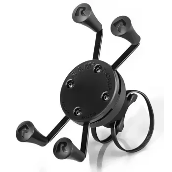 RAM MOUNTS X-Grip Rail EZ-On z uchwytem obrotowym – uniwersalny uchwyt na smartfon do szyn i rur (RAP-274-1-UN7U)