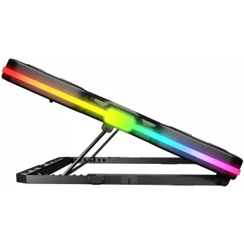 Rampage GLACIERS50 Gaming Laptop Cooling Stand 14-17 inch, 2600RPM, Black