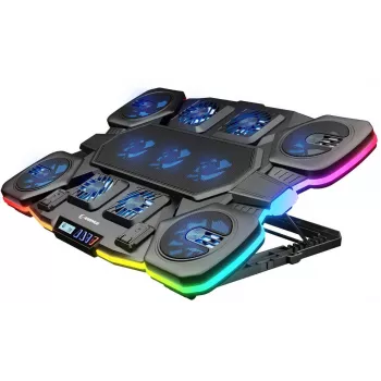 Rampage GLACIERS50 Gaming Laptop Cooling Stand 14-17 inch, 2600RPM, Black