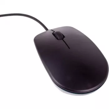 Raspberry Pi Oficjalna Mysz (Czarny/Szary) - Oburęczna Przewodowa Optyczna Mysz USB, 1000 DPI, 3 Przyciski, Kółko Przewijania, Plug & Play dla Raspberry Pi, PC, Mac