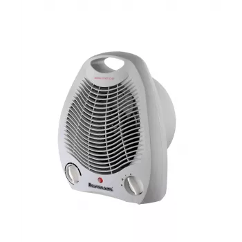 Ravanson FH-105 Szary 2000 W Nagrzewnica wentylatorowa z regulowanym termostatem, 3 ustawieniami mocy, zabezpieczeniem przed przegrzaniem, funkcją chłodnego nawiewu