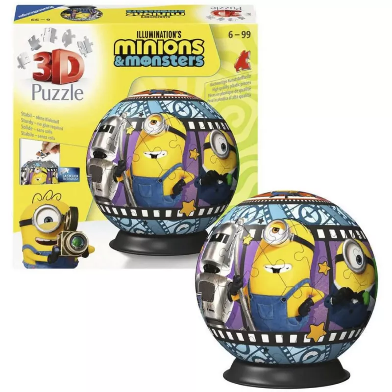 RAVENSBURGER 3D Puzzleball Minions 3 - 72 elementy