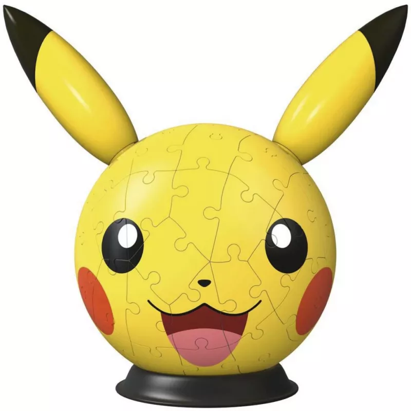 Ravensburger 3D Puzzleball Pokémon Pikachu z Uszami - 54 elementy