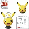 Ravensburger 3D Puzzleball Pokémon Pikachu z Uszami - 54 elementy