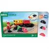RAVENSBURGER BRIO World Zestaw pociągu towarowego ze zmieniającymi kolor światłami