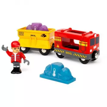 RAVENSBURGER BRIO World Freight Train with Color Change Wagon