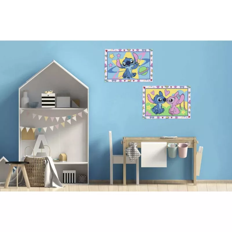 RAVENSBURGER CreArt Junior - Stitch & Angel Painting by Numbers Kit