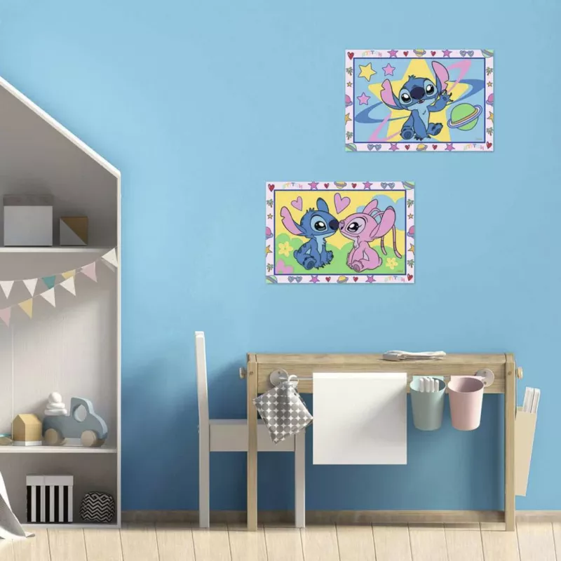 RAVENSBURGER CreArt Junior - Stitch & Angel Painting by Numbers Kit