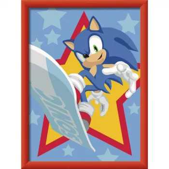 Ravensburger CreArt - Rasender Sonic Malowanie po Numerach