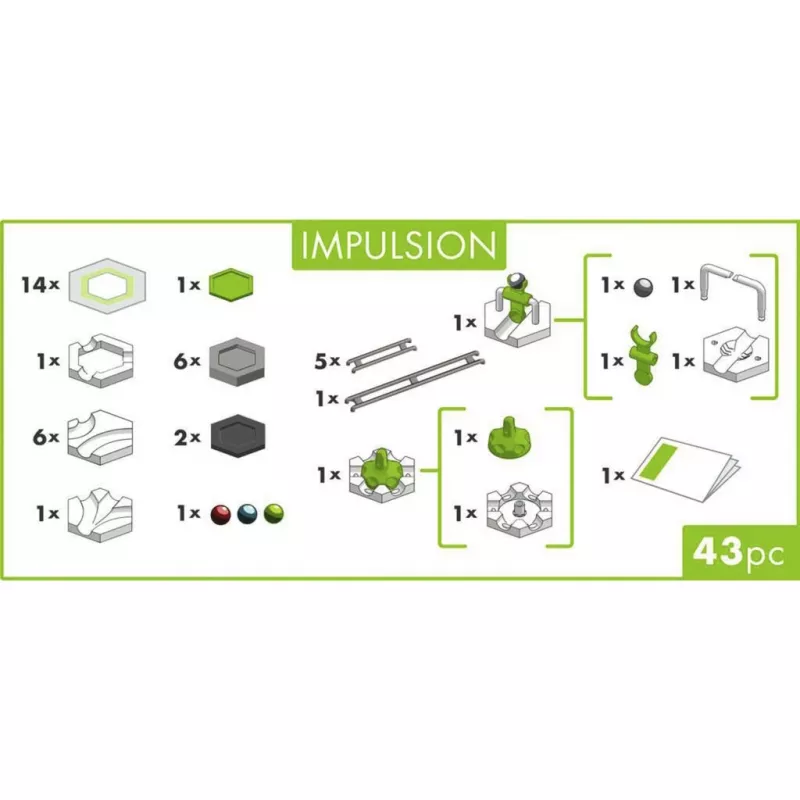 Ravensburger GraviTrax GO Impulsion Marble Run Expansion Set (25 elementów)