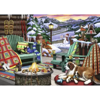 Ravensburger Puzzle Cozy Evening (1000 elementów)
