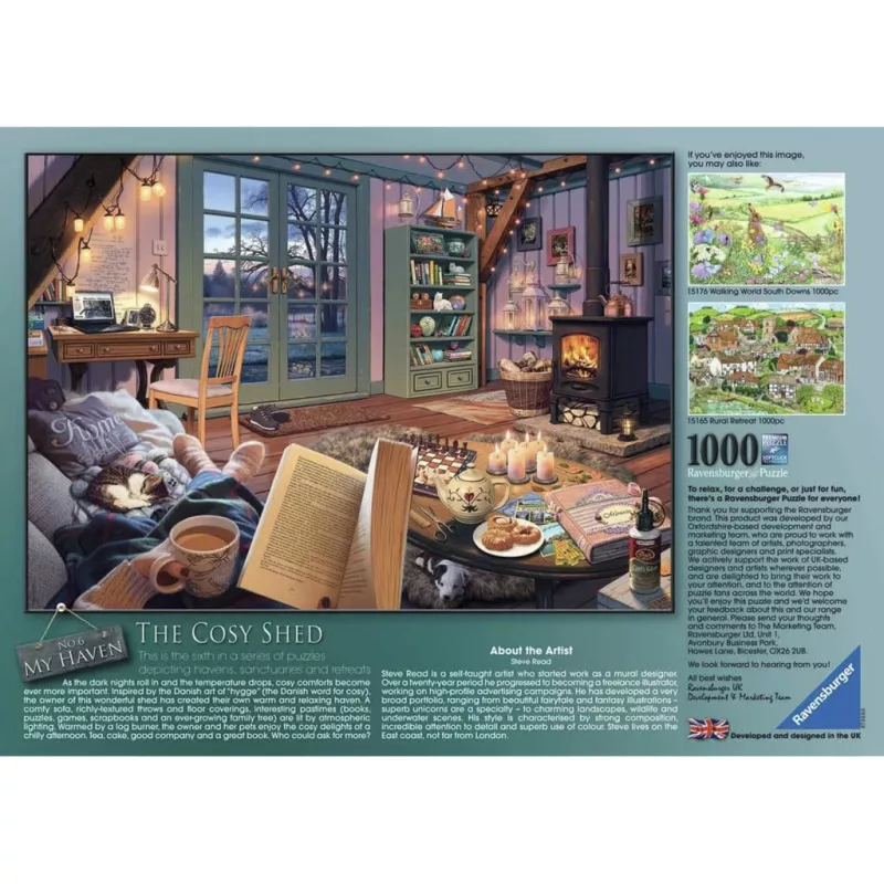 RAVENSBURGER Puzzle My Haven Cozy Garden Shed (1000 elementów)