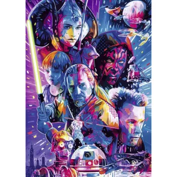 Ravensburger Puzzle Star Wars Hyperspace Collection: The Phantom Menace (500 elementów, duże elementy)