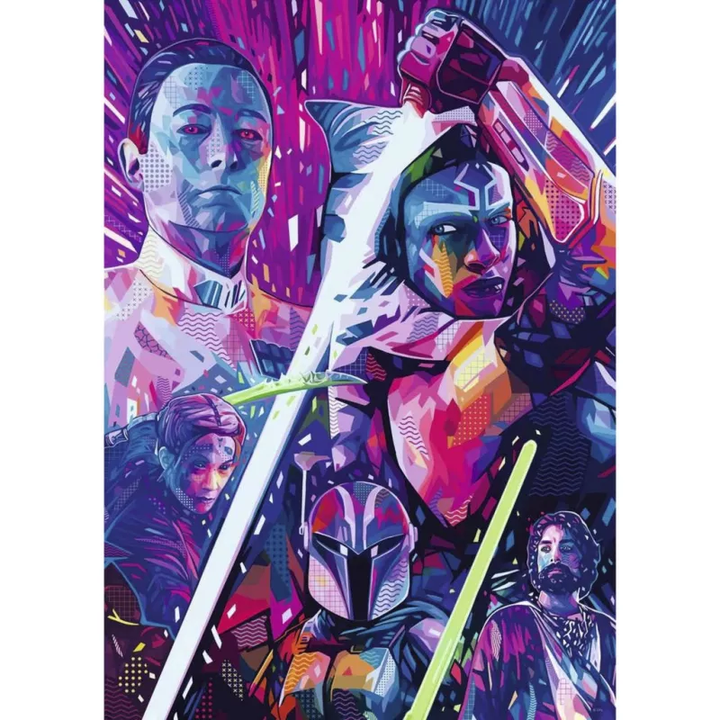 Ravensburger Puzzle Star Wars The Hyperspace Collection: Ahsoka (500 elementów, duże elementy)