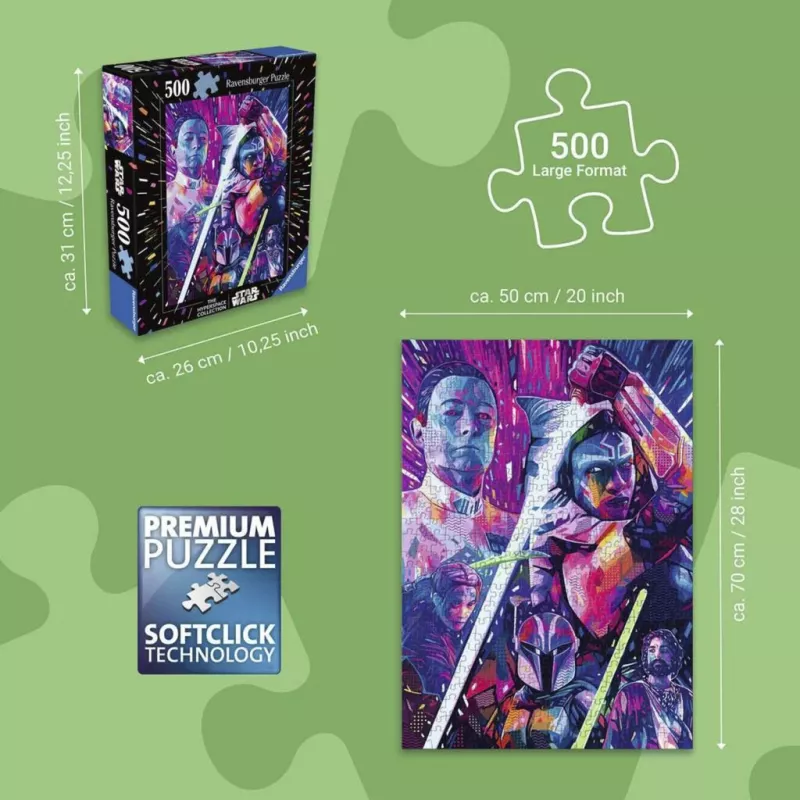 Ravensburger Puzzle Star Wars The Hyperspace Collection: Ahsoka (500 elementów, duże elementy)