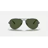 Ray-Ban Aviator Metal II RB3689 Okulary Przeciwsłoneczne Złote Zielone Polaryzacyjne 55mm