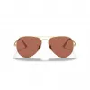 Okulary przeciwsłoneczne Ray-Ban Aviator Metal II RB3689 Złote Jasnoniebieski Gradient 58mm Unisex