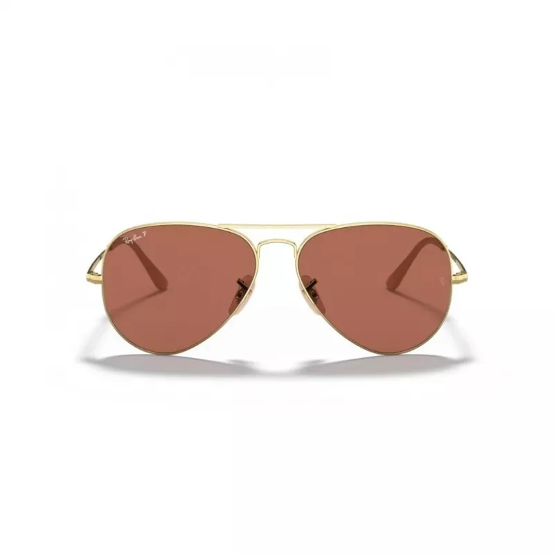 Okulary przeciwsłoneczne Ray-Ban Aviator Metal II RB3689 Złote Jasnoniebieski Gradient 58mm Unisex