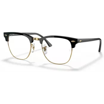 Ray-Ban Clubmaster Classic Okulary Przeciwsłoneczne RB3016 901/BF 51 - Czarna Oprawka, Zielone Szkła G-15