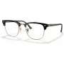 Ray-Ban Clubmaster Classic Okulary Przeciwsłoneczne RB3016 901/BF 51 - Czarna Oprawka, Zielone Szkła G-15