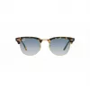 Okulary przeciwsłoneczne Ray-Ban Clubmaster RB3016 przezroczysty szary niebieski gradient 51mm