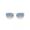 Ray-Ban Frank Metal Sunglasses RB385791963F5 Gold Light Blue Gradient 51mm
