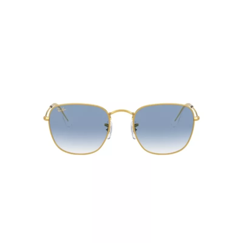 Ray-Ban Frank Metal Sunglasses RB385791963F5 Gold Light Blue Gradient 51mm