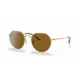 Ray-Ban Frank RB3565 Okulary przeciwsłoneczne unisex 53/20/145 mm Złoty Brązowy
