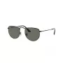Ray-Ban Frank RB3958 Okulary przeciwsłoneczne Unisex 50/20/145 mm Czarna oprawka Zielone szkła polaryzacyjne